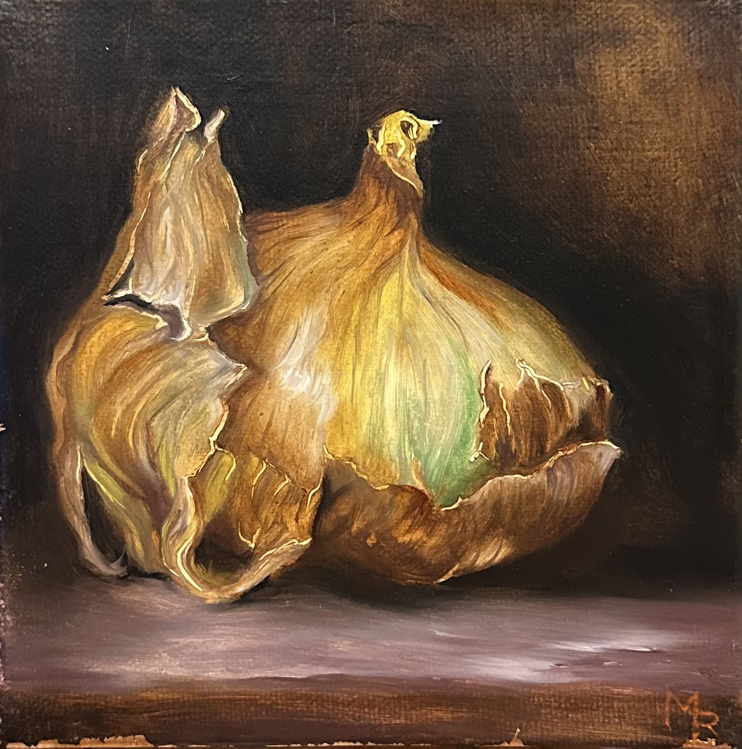 Veil of Layers, oil on canvas, 2025