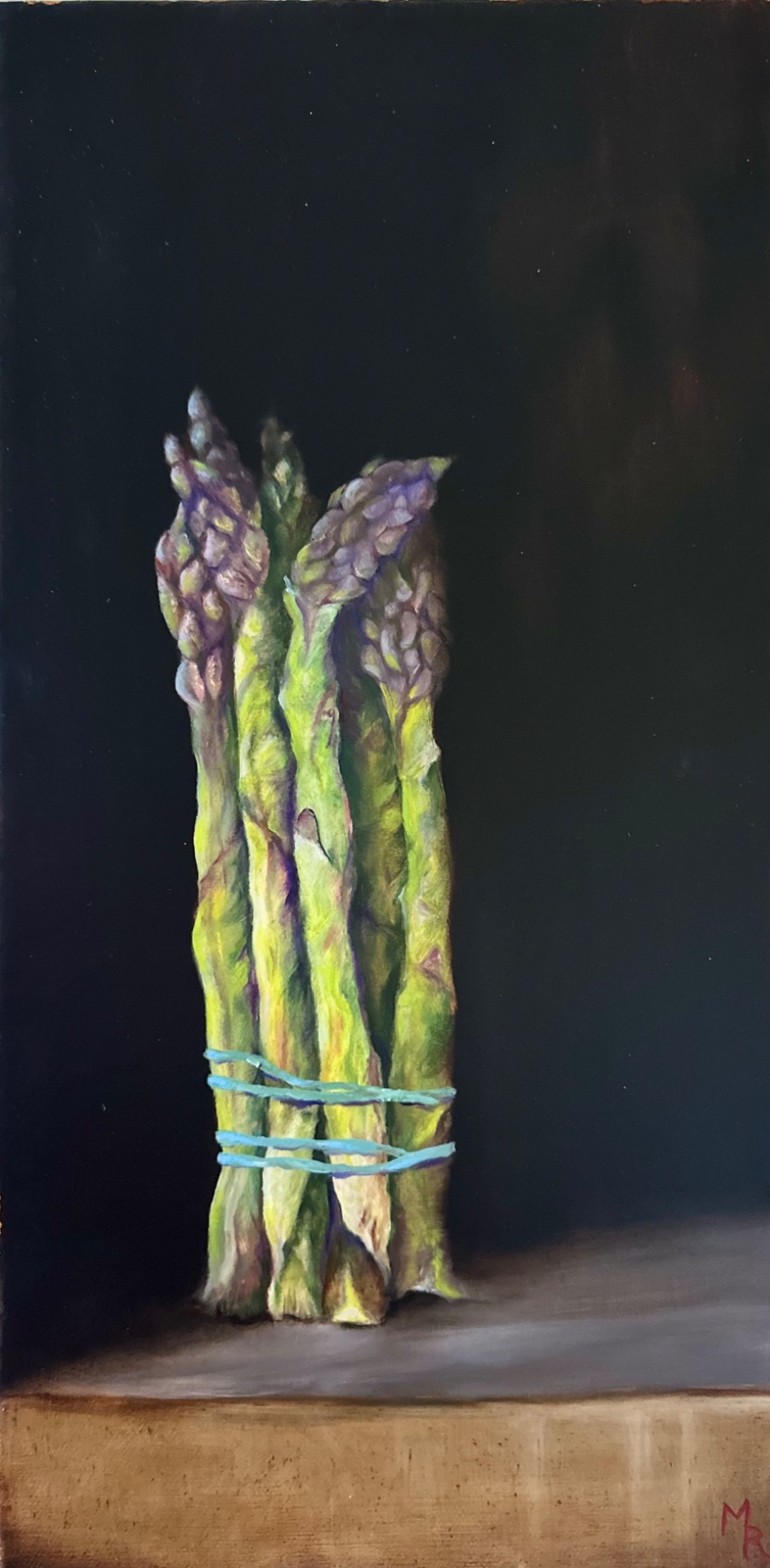 Asparagus Bound, oil on canvas, 2025